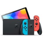 Nintendo Switch OLED Rood/Blauw (Nette Staat), Spelcomputers en Games, Ophalen of Verzenden, Zo goed als nieuw