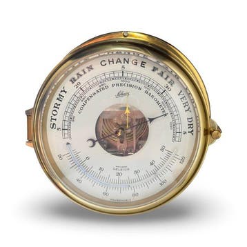 August Schatz & Söhne - Marine barometer - Messing, Glas