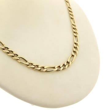 Gouden Figaro schakelketting, Ophalen of Verzenden, Gebruikt, Overige kleuren, Goud