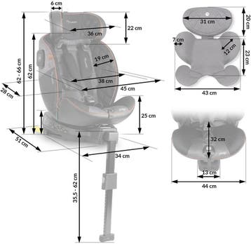 Nukido Prestige Line Autostoel Zwart/Grijs 0-36kg ISOFIX, Ophalen of Verzenden, Nieuw