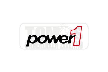 Sticker Power1 logo 10x3cm universeel, Ophalen of Verzenden, Nieuw, Power1