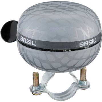Basil Noir Big Bell Fietsbel 60 milimeter - Zilver, Verzenden, Nieuw