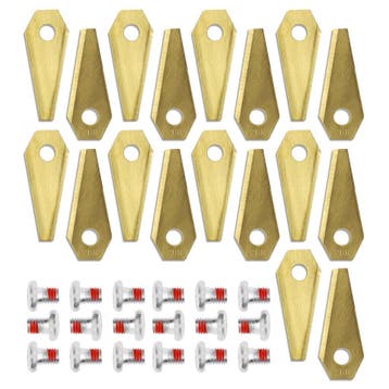 30x messen voor Bosch Indego robotmaaier - 49 x 19 mm, Ophalen of Verzenden, Nieuw, Universeel