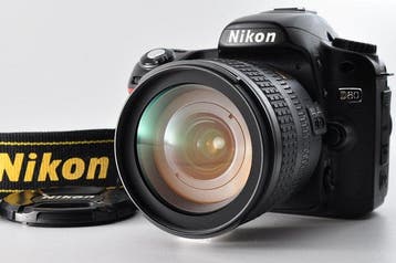 Nikon D80 DSLR  AF-S Nikkor 3.5-4.5/18-70mm G ED DX [#1617], Nieuw