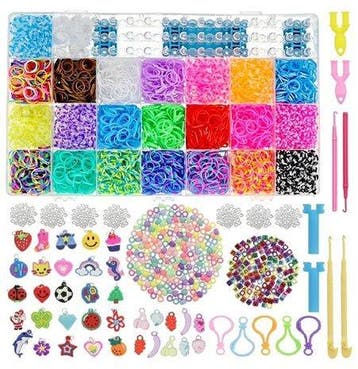 MEGA KORTING op loombandskoffer, loombands, loom bands, Nieuw