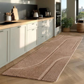 Wasbaar Vloerkleed | Pompei | Grafisch | Beige | 200x290 cm, Verzenden, Nieuw