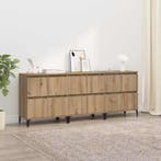 vidaXL Dressoirs 3 pcs Artisan Eiken 60 x 35 x 70 cm Bewerkt, Verzenden, Nieuw, 50 tot 100 cm, 25 tot 50 cm