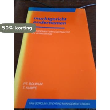 Marktgericht ondernemen 9789023226369 P.T. Bolwijn, Verzenden, Gelezen, P.T. Bolwijn