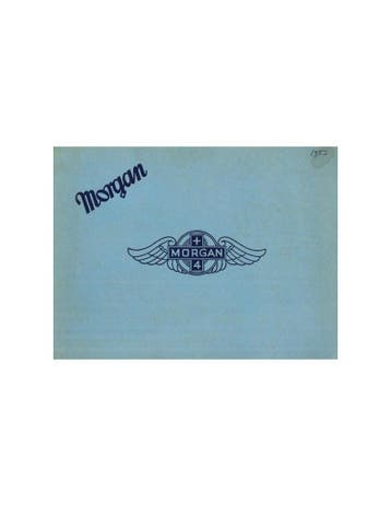 1953 MORGAN PLUS 4 BROCHURE ENGLISH, Nieuw, Author