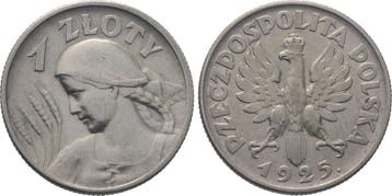 1 Zloty 1925 Polen Republik 1918-1939, Verzenden