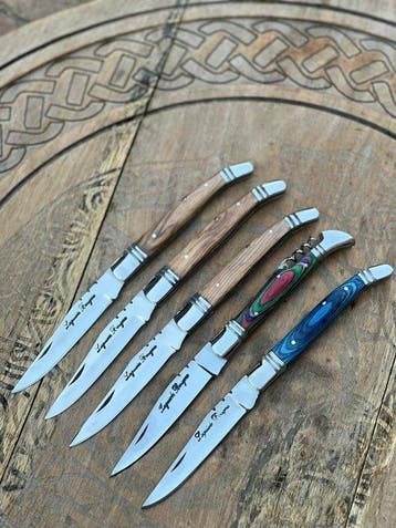 Keukenmes - Kitchen knife set - Laguiole Bougna Met Bee