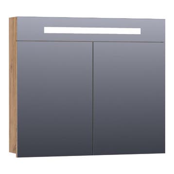 Brauer Promise Spiegelkast - 80 cm - met Directe Verlichting, Ophalen of Verzenden, Nieuw