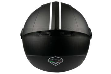 Helm Vito Jethelm Moda mat zwart/zwart bruin, Fietsen en Brommers, Brommerhelmen, Ophalen of Verzenden, Nieuw, Vito