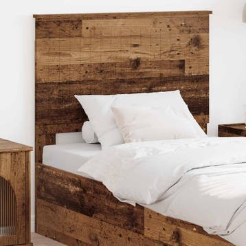 vidaXL Hoofdbord met hoofdeinde Oud Hout 90 cm Bewerkt hout, Verzenden, Nieuw, Bruin, Hout