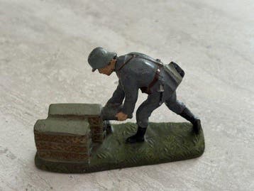 Lineol - Figuur - soldat allemand luftwaffe lineol très rare, Nieuw