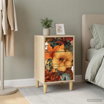 vidaXL Nachtkastje GENNEP Sonoma Eiken 36 x 33 x 60 cm, Minder dan 45 cm, Verzenden, Nieuw, 55 tot 70 cm