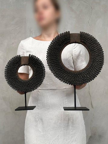 Decoratief ornament - NO RESERVE PRICE - Pair of dark