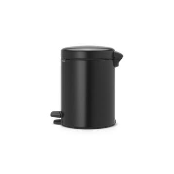 Brabantia Pedaalemmer newIcon 5 ltr - mat Zwart, Huis en Inrichting, Woonaccessoires | Prullenbakken, Verzenden, Nieuw
