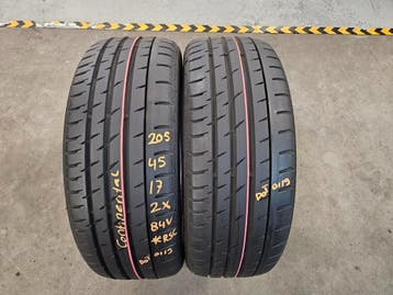 205/45/17 84V*RSC CONTINENTAL ZOMERBANDEN 7,5MM PROFIEL 2X, Auto-onderdelen, Ophalen, Gebruikt, 17 inch, 205 mm