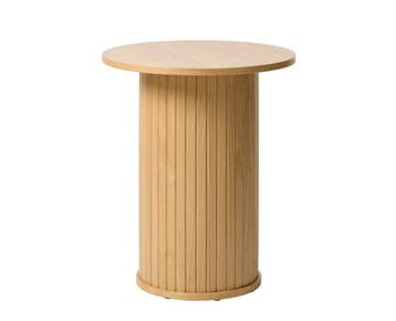 Bijzettafel Nola rond 50 cm - Naturel | Meubelplaats, Huis en Inrichting, Tafels | Bijzettafels, Ophalen of Verzenden, Nieuw