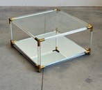 Middentafel - Messing, plexiglas, Glas
