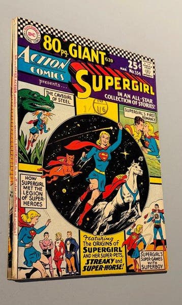 Action Comics #334 (Giant), 336, 339, 340 (poster) - 4 Comic, Boeken, Strips | Comics, Nieuw