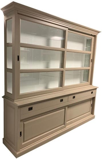 Buffetkast taupe Bussum 240cm, Huis en Inrichting, Kasten | Buffetkasten, Ophalen of Verzenden, Nieuw