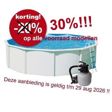 metalen zwembad, 120 cm of meer, Verzenden, Ovaal, 300 cm of meer