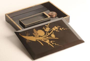 Antique Suzuribako  (writing box) - Doos - Antiek Japans