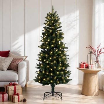 vidaXL Kunstmatige Inklapbare Kerstboom 120 cm 150 LEDs, Verzenden, Nieuw