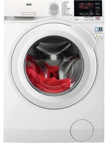 AEG L6fbn84gp - Wasmachine - 8 kg - 1400 tpm - ProTex Plus -, Ophalen of Verzenden, Zo goed als nieuw, Voorlader, 85 tot 90 cm