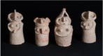 Indus Vallei Terracotta Set van 4 zeldzame votieve beeldjes,, Verzamelen