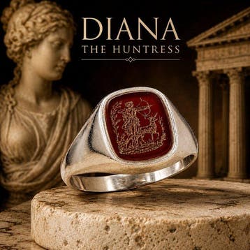 Zilver, Geïnspireerd op de Grand Tour Klassiek Grieks Diana,