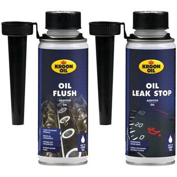 Kroon Aanbieding: Oil Leak Stop 250Ml + Oil Flush 250Ml, Verzenden