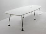 Vergadertafel Gispen - 340x120cm(hxbxd) - wit - 6-poot, Ophalen of Verzenden, Gebruikt