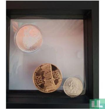 Meerdere landen combinatie set 2009 Stichting Nieuw Nede..., Postzegels en Munten, Verzenden, Overige landen, Setje, Zilver