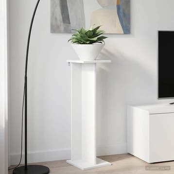 vidaXL Plantenstandaard Wit 25 x 25,5 x 80,5 cm Bewerkt hout, Verzenden, Nieuw