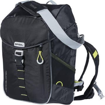 Basil Fietsrugzak Miles Daypack led zwart, Verzenden, Nieuw