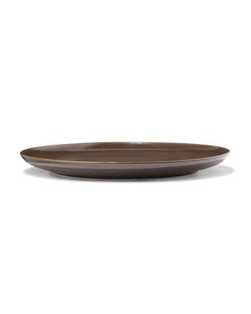 HEMA Dinerbord Ø26cm Puur aardewerk donkerbruin 2+1 gratis, Huis en Inrichting, Keuken | Servies, Verzenden, Nieuw