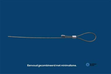 Staalkabel met eindstop 1.5mm dik en 1,5m lang, Verzenden, Nieuw