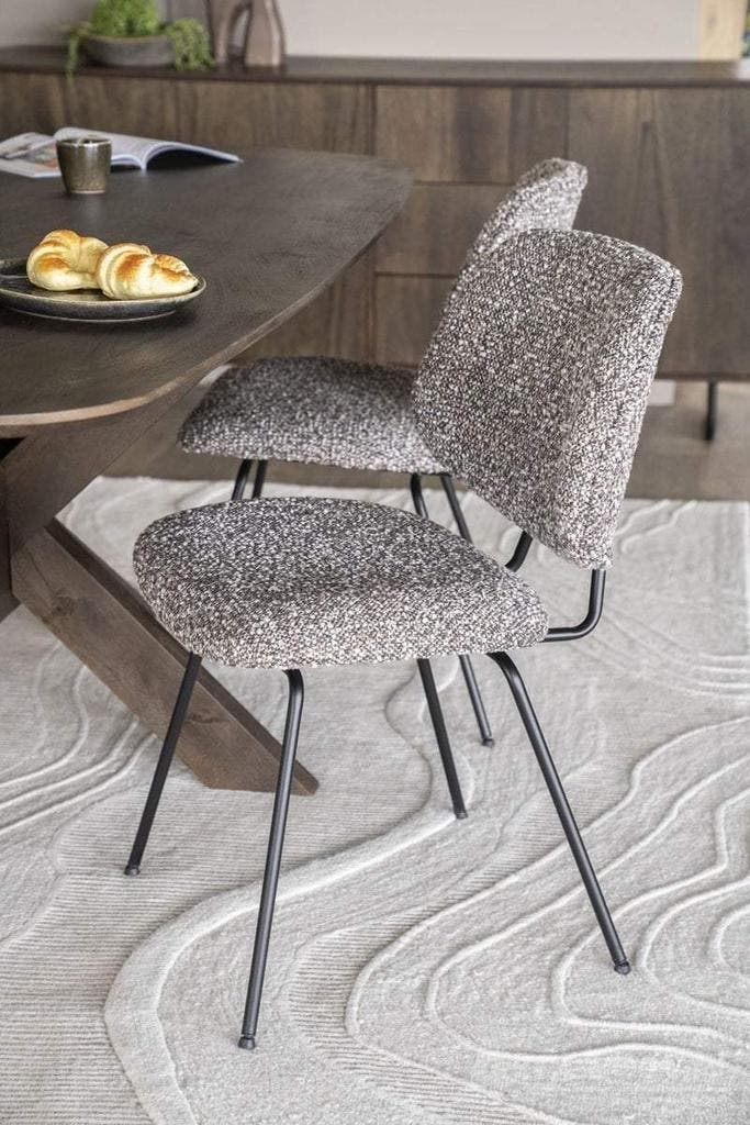 Stoel Jon - Taupe Maywood - 95990 - eetkamerstoelen, Huis en Inrichting, Stoelen, Nieuw, Stof