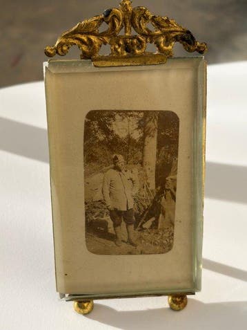 Vitrinelijst - Antieke fotolijst Belle Époque Carte de