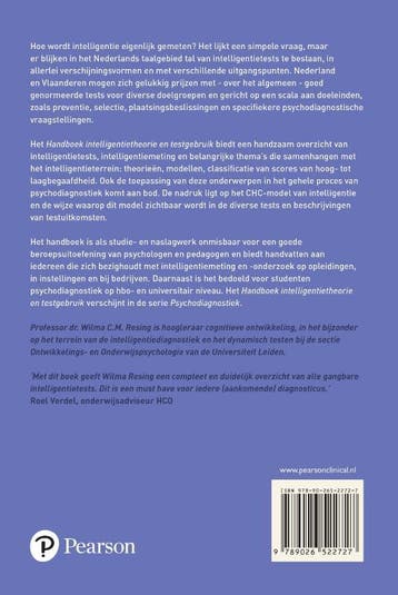 Handboek intelligentietheorie en testgebruik /, Verzenden, Gelezen, Wlma C.M. Resing