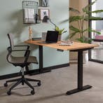 *WOONWINKEL* Verstelbaar Bureau Boomstam Eiken, Verzenden, Nieuw