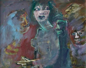 Mino Maccari (1898-1989) - Scena Figurativa con Personaggi
