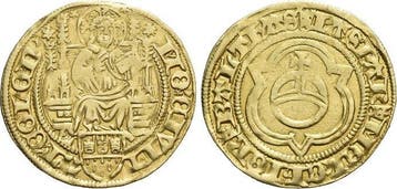 Goud-gulden o Jahr nach 1475 Koeln-freie Reichsstadt, Verzenden