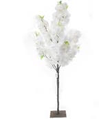 Bloesemboompje Zijden bloemen Wit 120 cm per stuk, Ophalen of Verzenden, Nieuw