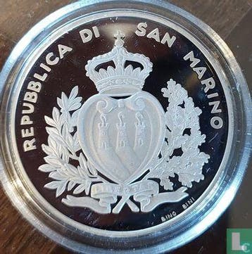 San Marino 10 euro 2011 (PROOF) 10th anniversary Euro co..., Postzegels en Munten, Verzenden, San Marino, Goud, 10 euro