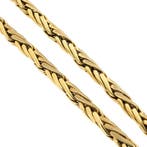 Gouden fantasieschakel ketting, Ophalen of Verzenden, Gebruikt, Overige kleuren, Goud