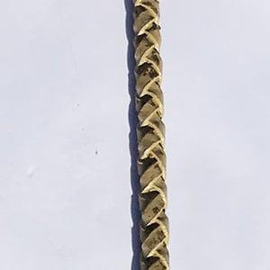 1 x c.a. 85~ 100cm DQ leerkoord gevlochten rond 5 x 5 mm..., Ophalen of Verzenden, Nieuw, Draad